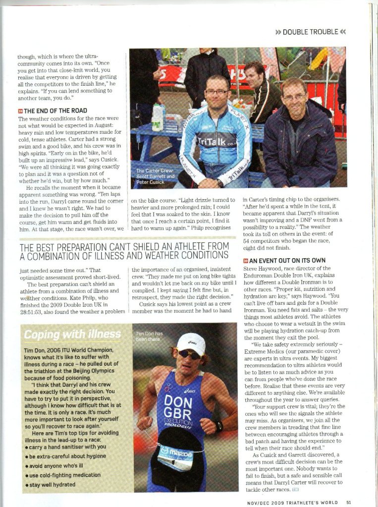 Nov 2009 - Triathletes World P51